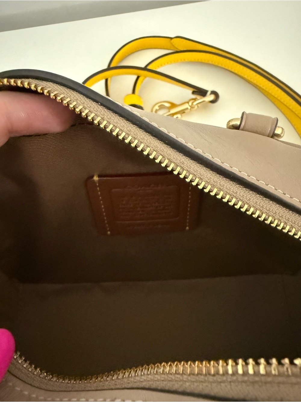 Coach plaid bag - Picture 3 of 4